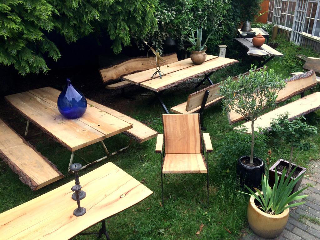Prachtige Grote Boomstam Tuintafel 260 Cm image 8