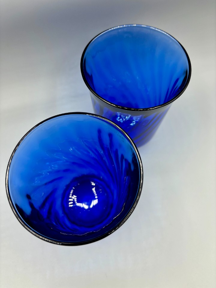 Set Arcoroc Electric Blue Swirl Glazen 2 Stuks image 3