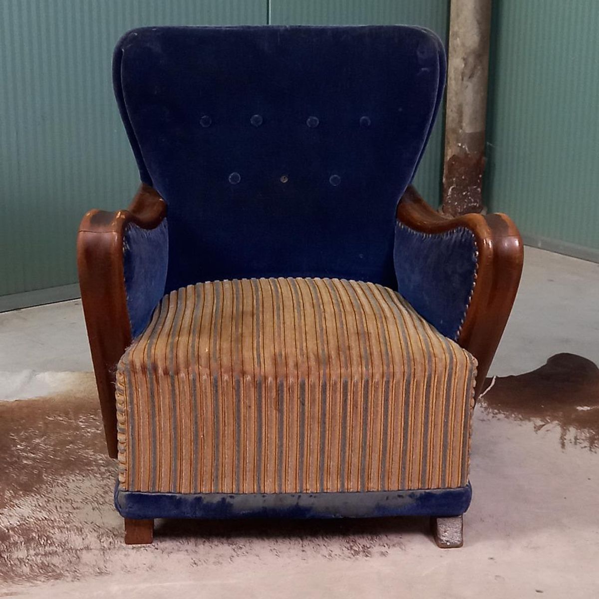 Uniek Frans Antiek Art Deco Kinderfauteuiltje image 5