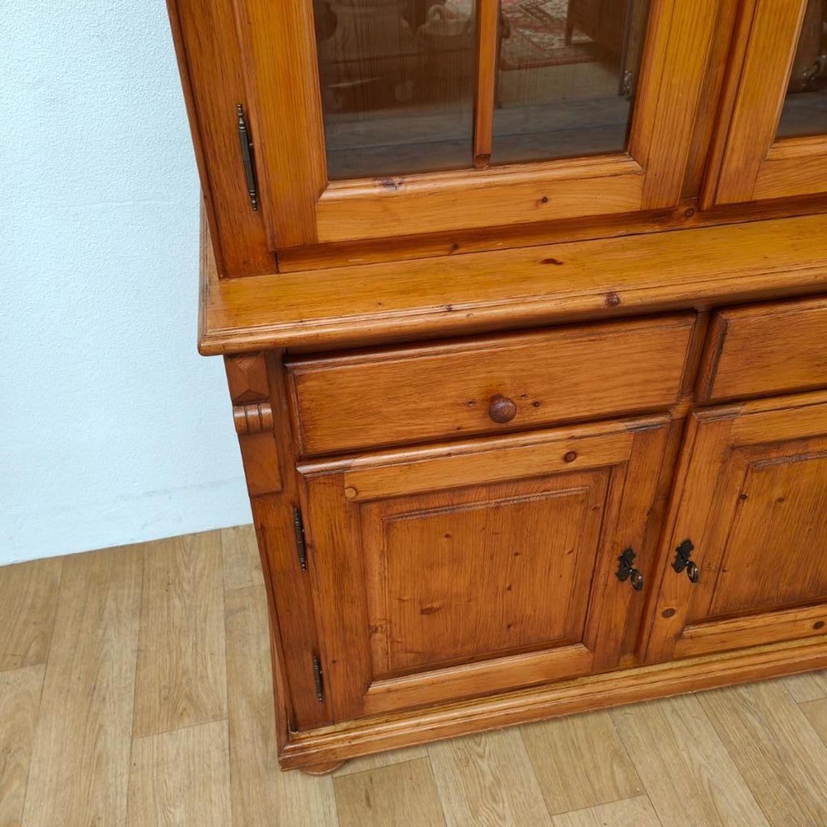 Vintage Landelijke Grenen Buffetkast Wandkast Buffet Kast. image 13