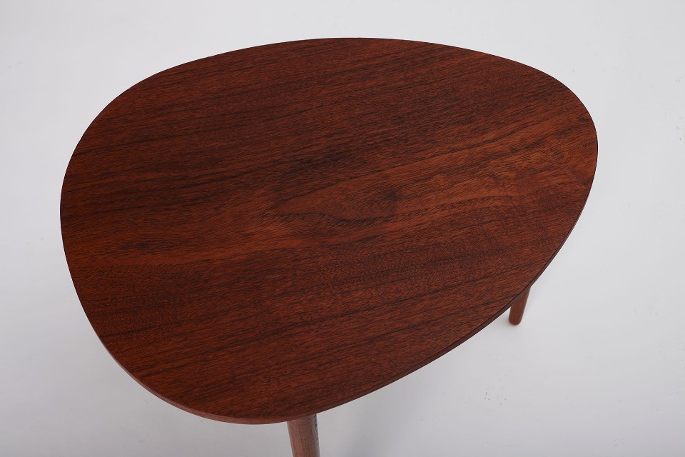 Set Of Three Nesting Tables By Beder Trædrejeri, Denmark 1960s image 4