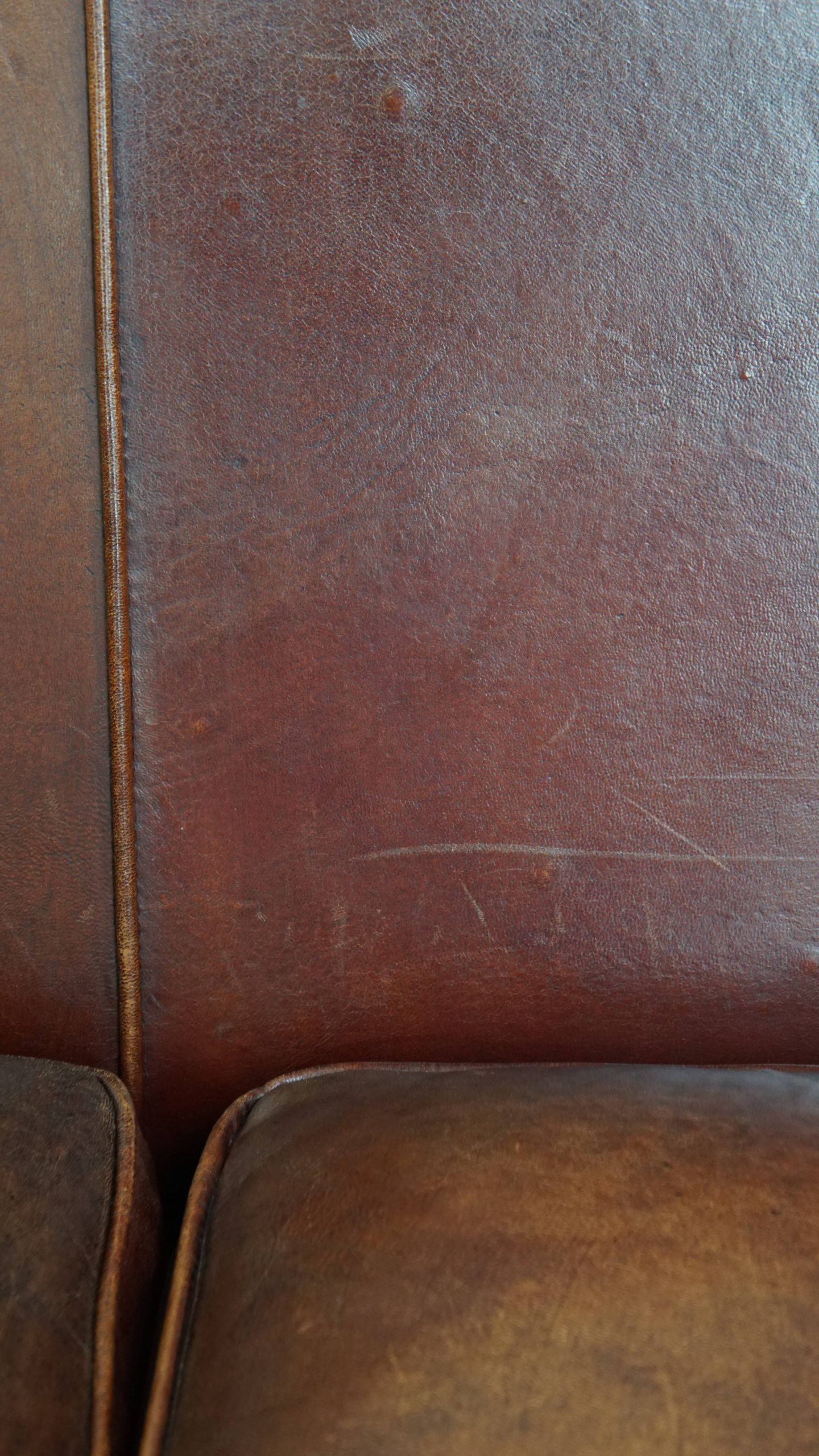 Comfortabele En Luxe 2 Zits Clubbank Gemaakt Van Schapenleer image 16