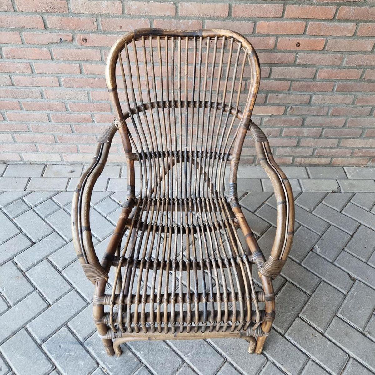 Bruine Bamboe Fauteuil Tuinstoel image 5