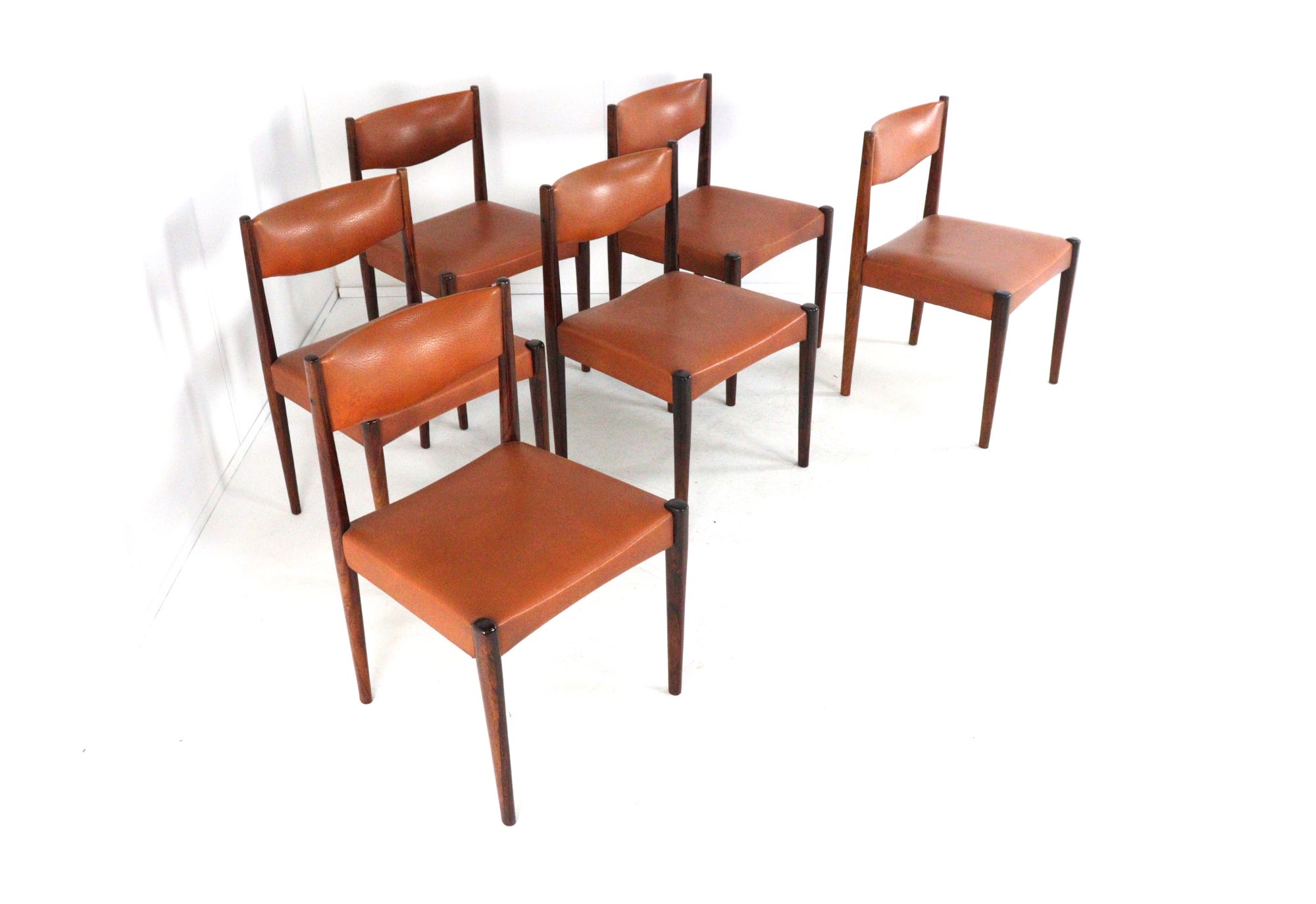 Set 6 Palissander Eetkamerstoelen Stoelen Vintage 'cellemuiden' image 18