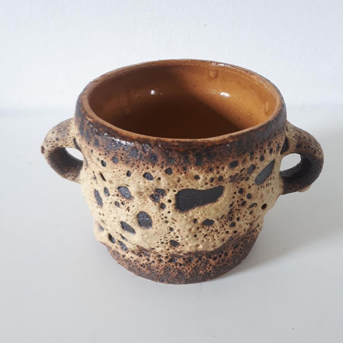 * Vintage Bloempot Lava Pot Fat Lava Retro Pot Jaren 70 image 3