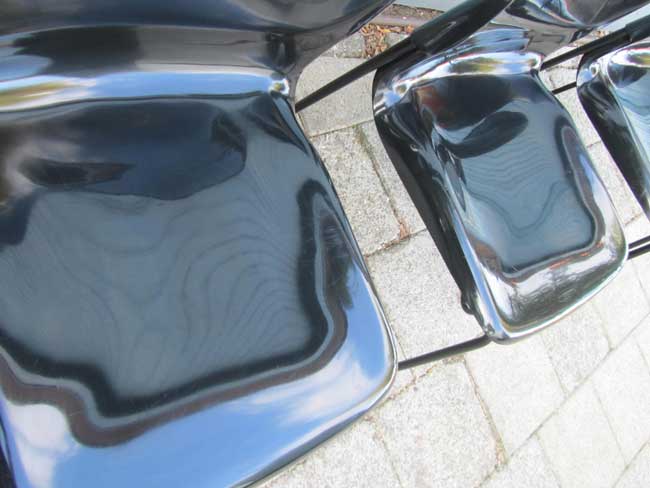 3 Zwarte Retro Design Stoelen Gerd Lange Drabert image 6