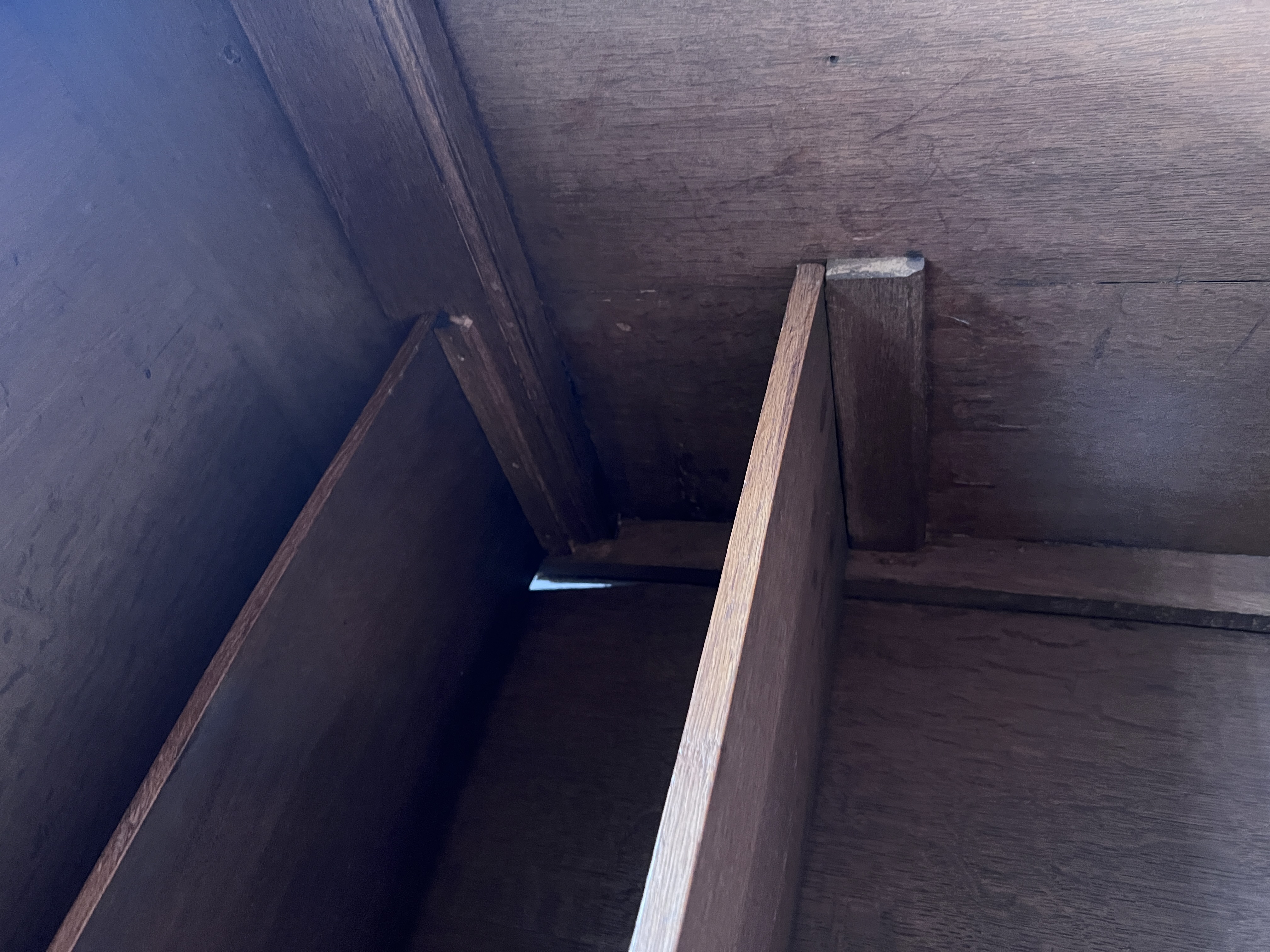 Prachtig Antiek Eiken Kabinet, 4 Deurs Kast, 221 Cm Hoog En 150 Breed image 16