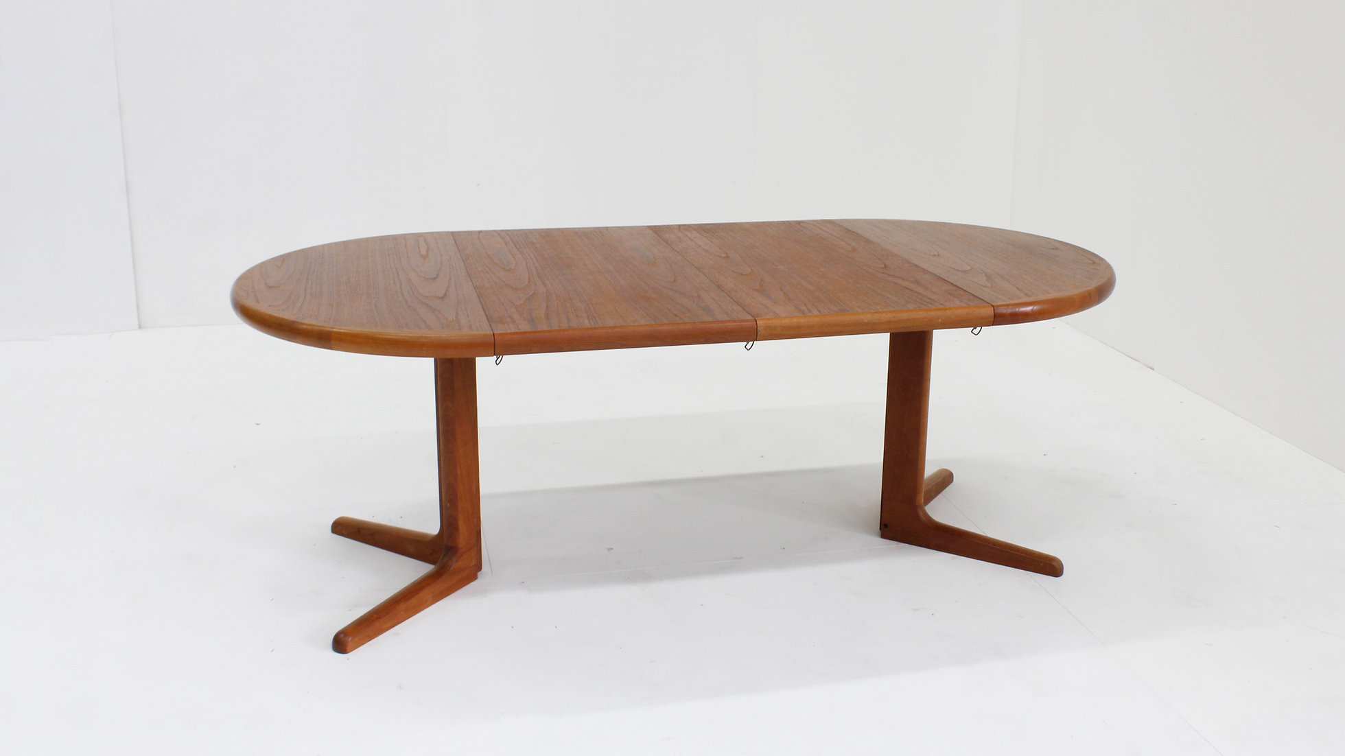 Vintage Deense Ronde Uitschuifbare Eettafel Teakhout Jaren 60 image 6