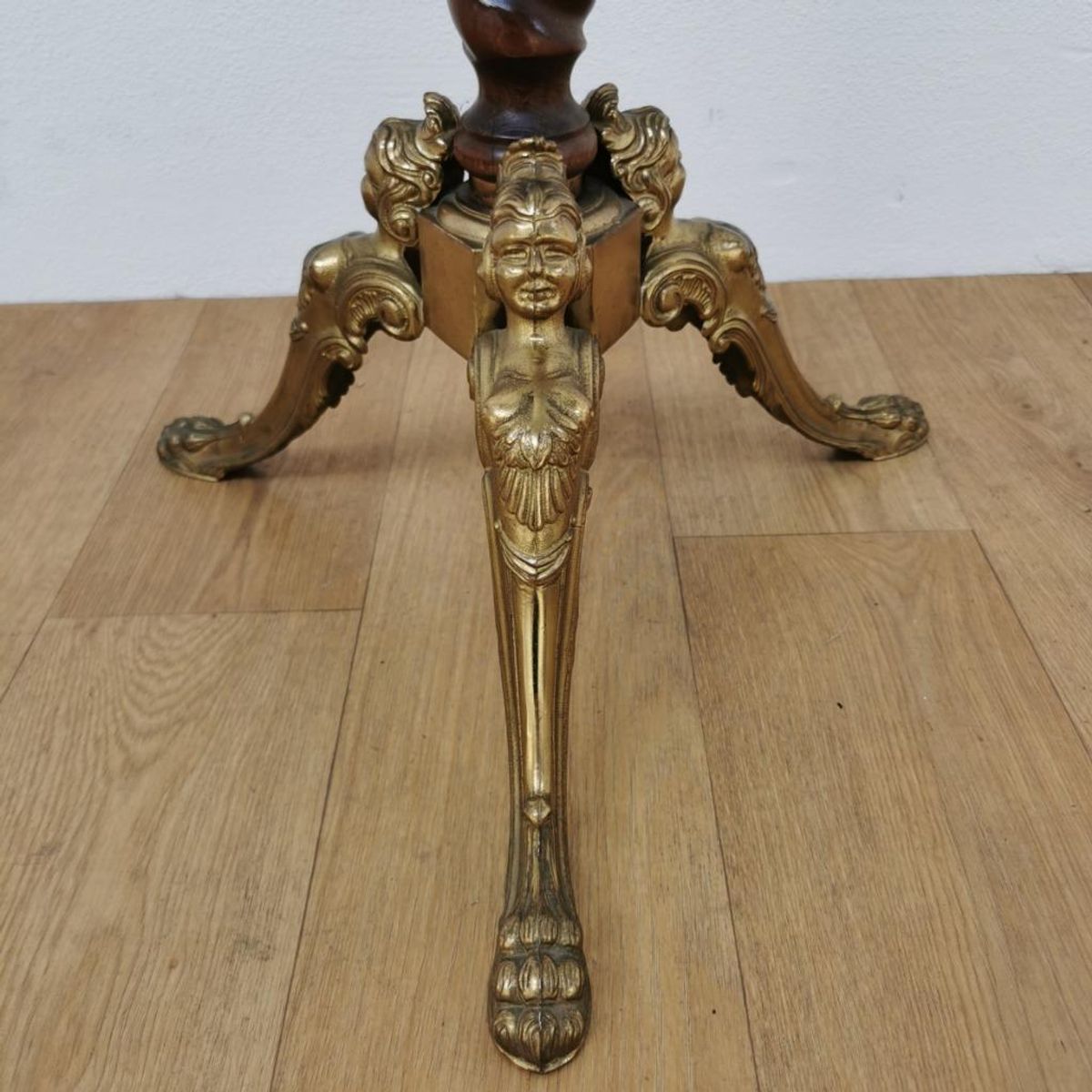 Vintage Messing Rococo Staande Kapstok Hollywood Regency Hall Tree 9 image 9