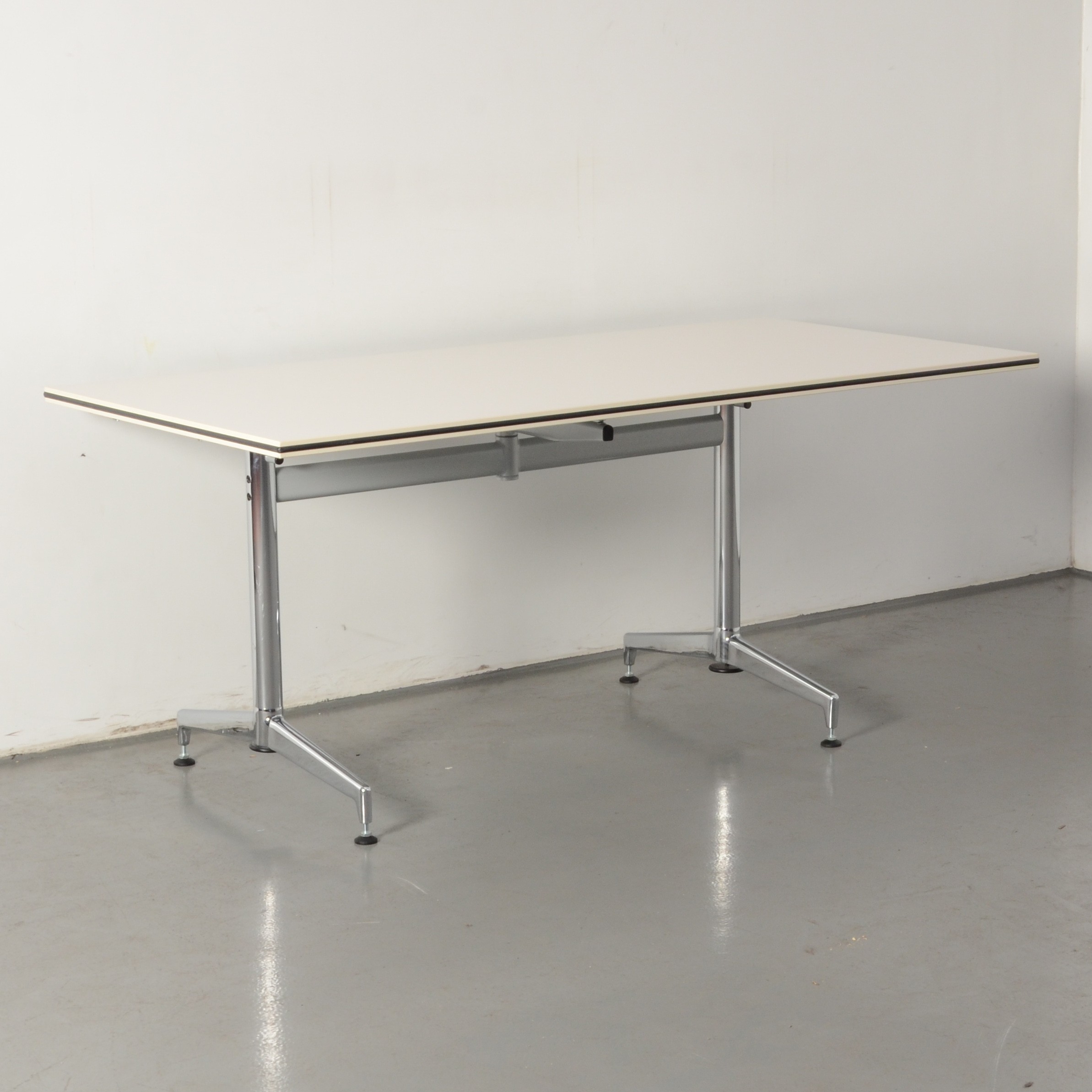 Kusch & Co Klaptafel, Wit Blad, 160 X 80 Cm, Vaste Hoogte Onderstel image 2