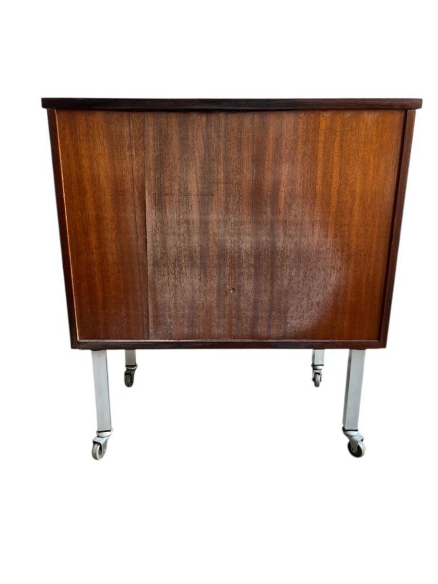 Vintage Barkast Op Wieltjes / Retro Minibar Of Bijzetkast image 8