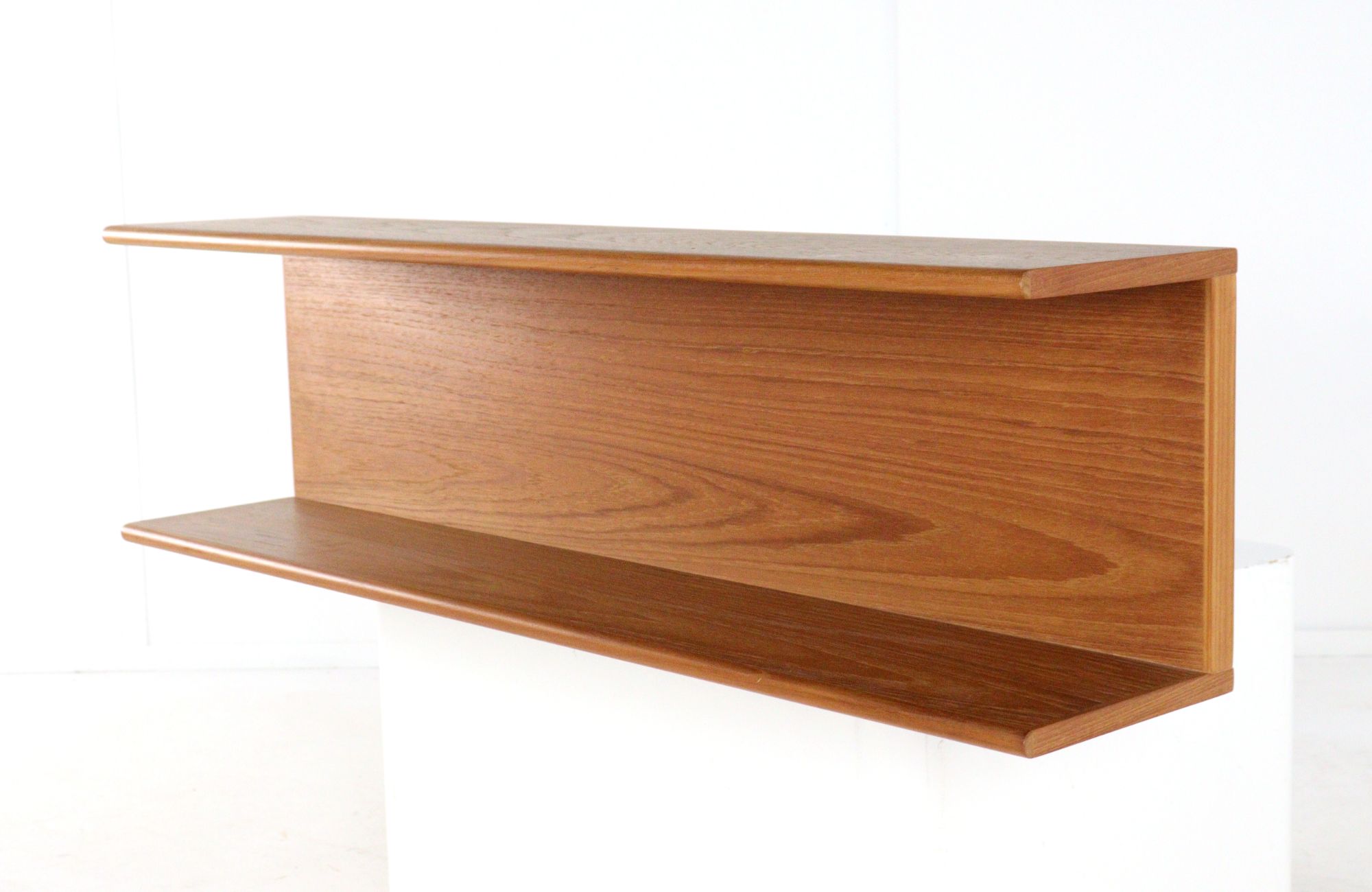 Deens Massief Teak Wandplank Vintage image 12