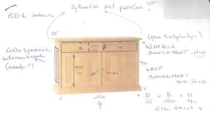 Eiken Maatkast 2-deurs – Modern & Praktisch image 2