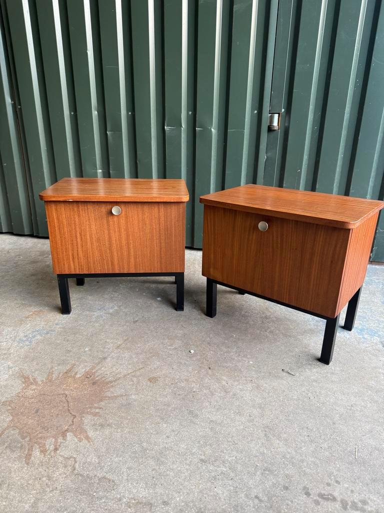 Vintage Teak Nachtkastjes - Set Van 2 image 4