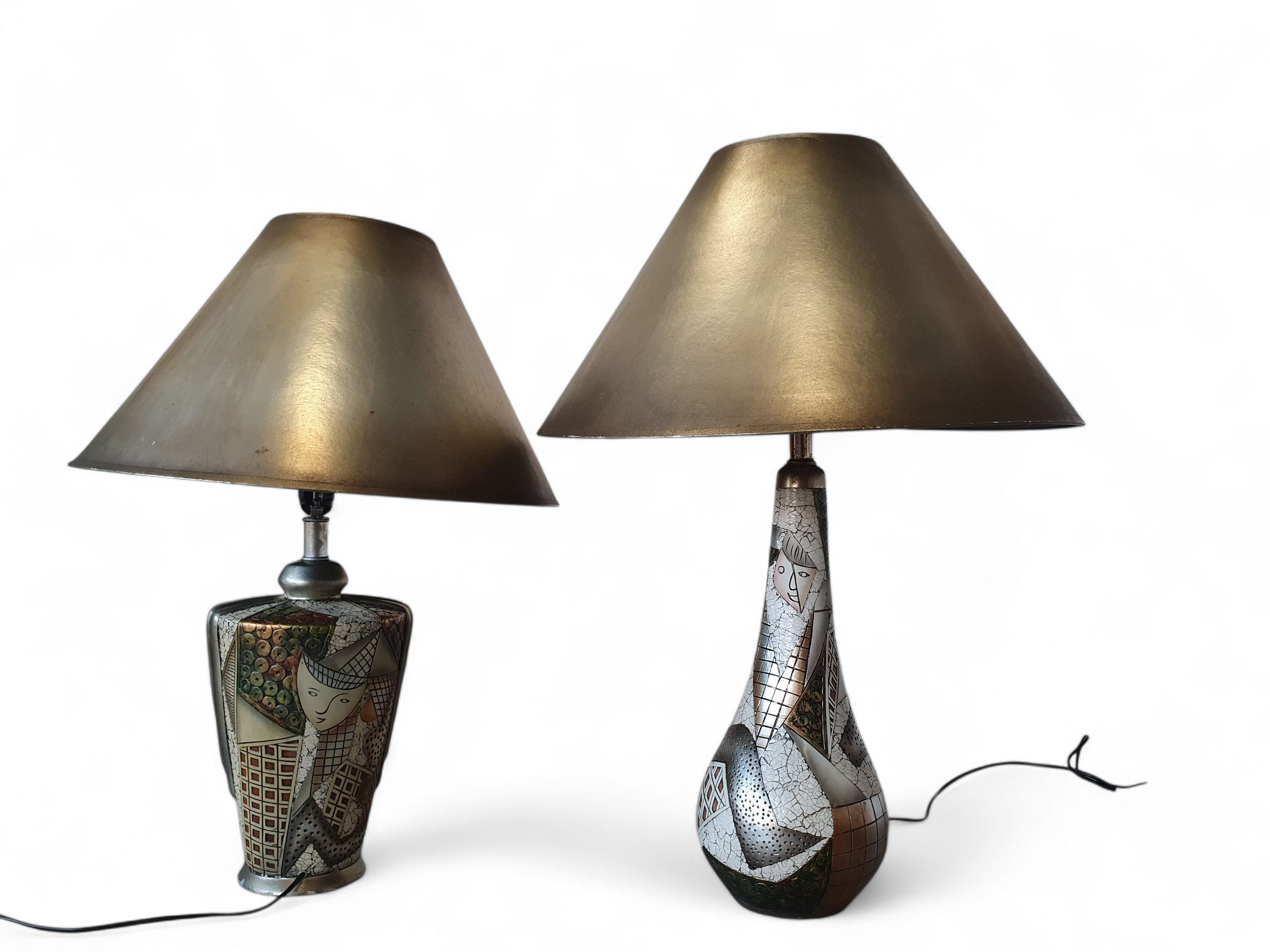 Alexander Kalifano / Modern Impressionist Art Vase Lamps / Circa 1980s image 2