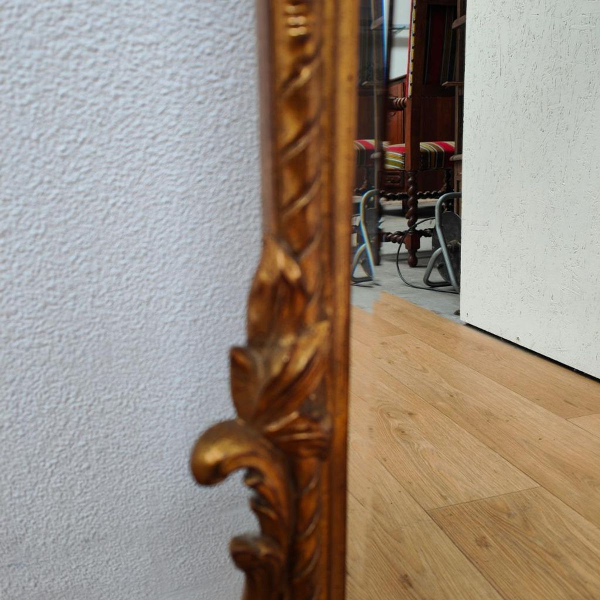Vintage Gouden Barok Rococo Spiegel Schouwspiegel. Facet Geslepen image 21