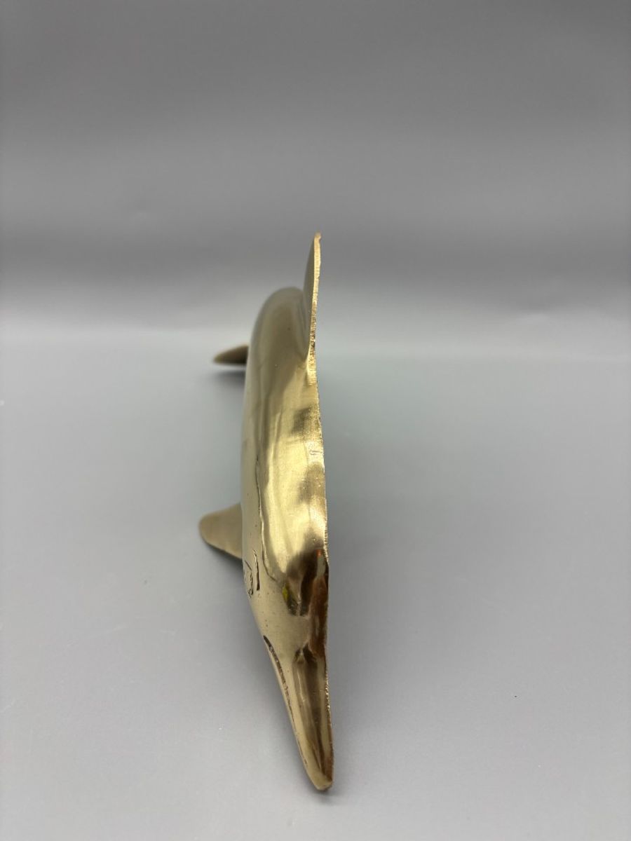 Muurhanger Messing Dolfijn image 3