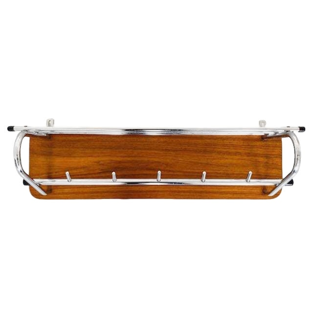 Deens Design Kapstok Teak Chroom Vintage 1960’s image 4
