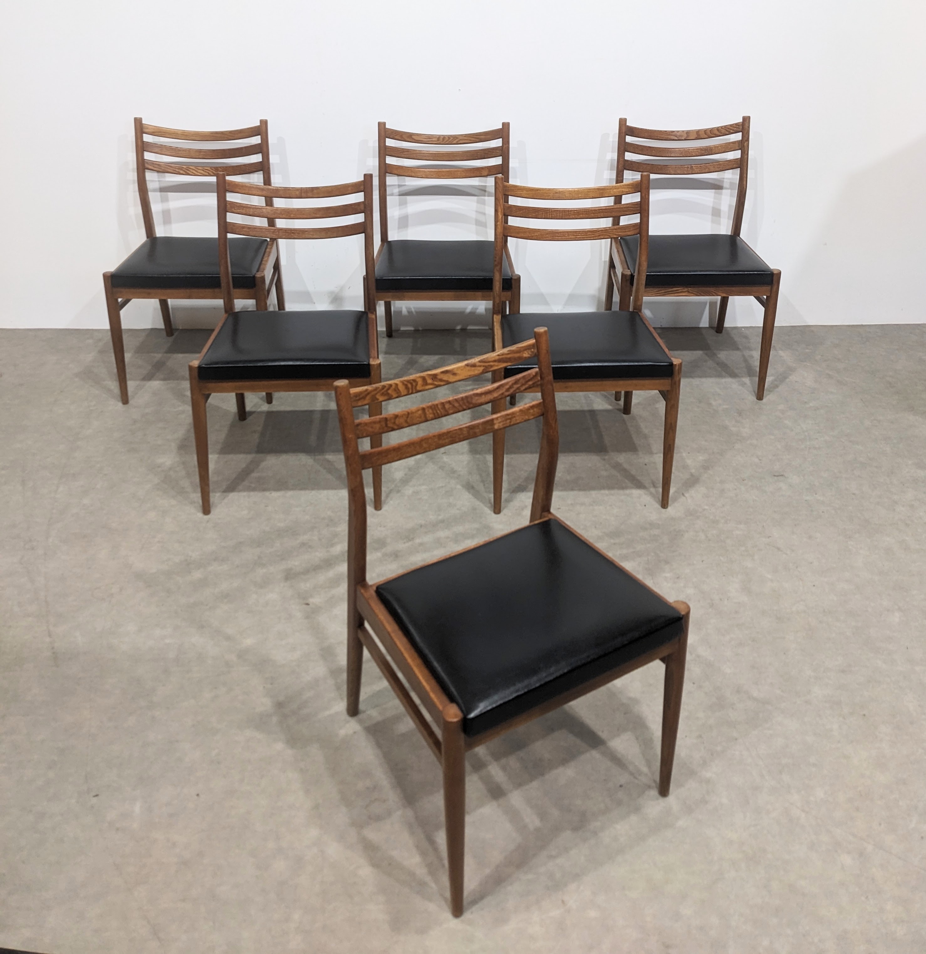 Six Elegant Vintage Scandinavian Chairs image 3