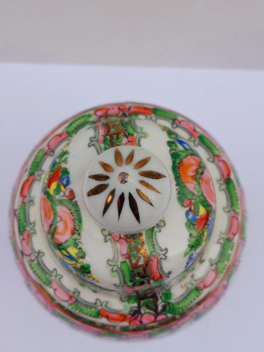 Vintage Chinese Gember Pot.famille Rose image 6
