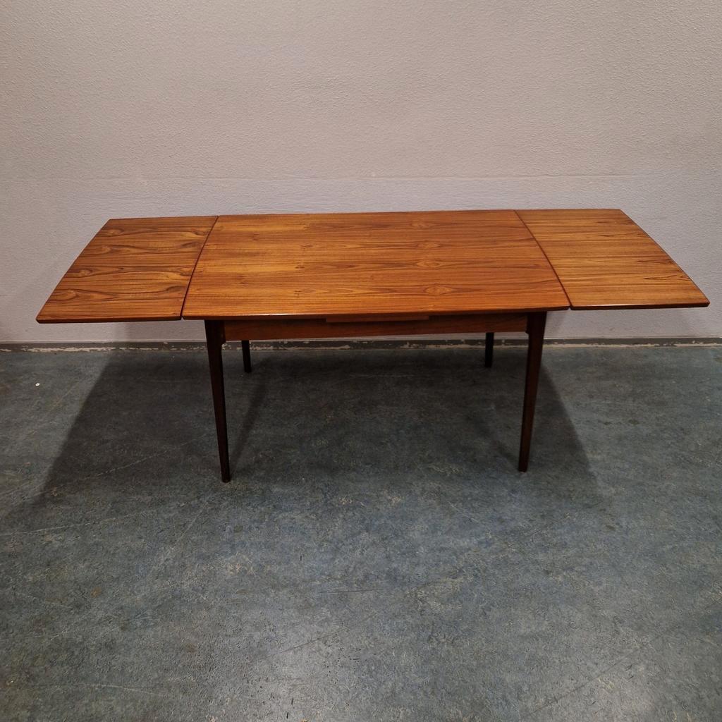 Vintage Eettafel Uitschuifbare Tafel Teakhout Tafel image 9