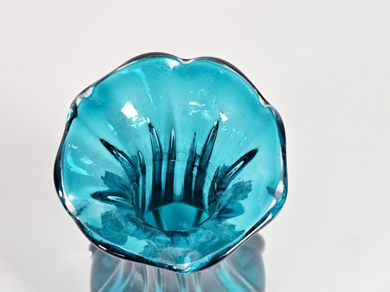Murano - Vaas - Aqua Blauw - Italie - 3E Kwart 20E Eeuw image 7