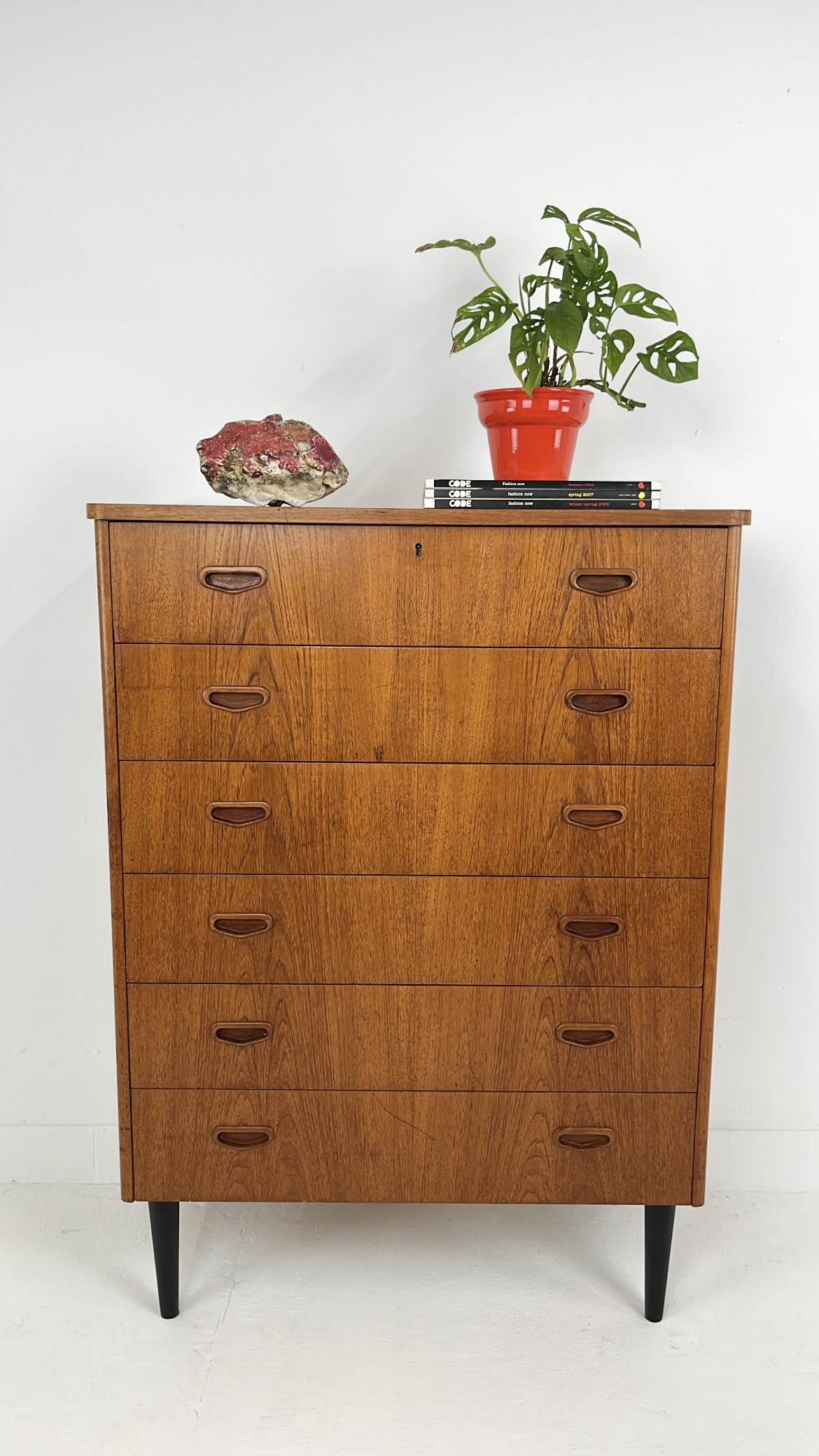 Scandinavisch Vintage Teak Fineren Ladekast Kalmar image 3