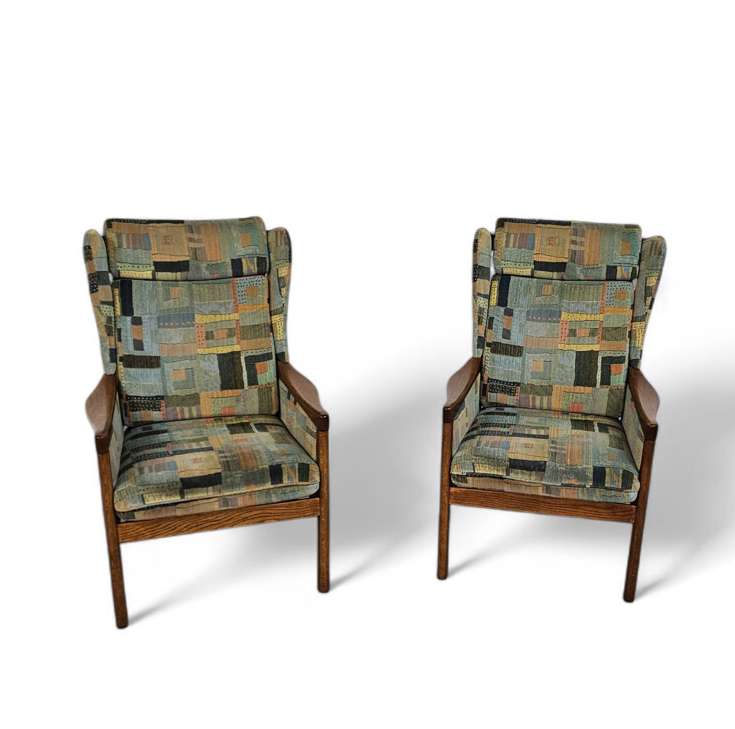 2 X Casala Wingback / Lounge / Armchair In Top Condition / 4 Small Cushions / 1960s image 22