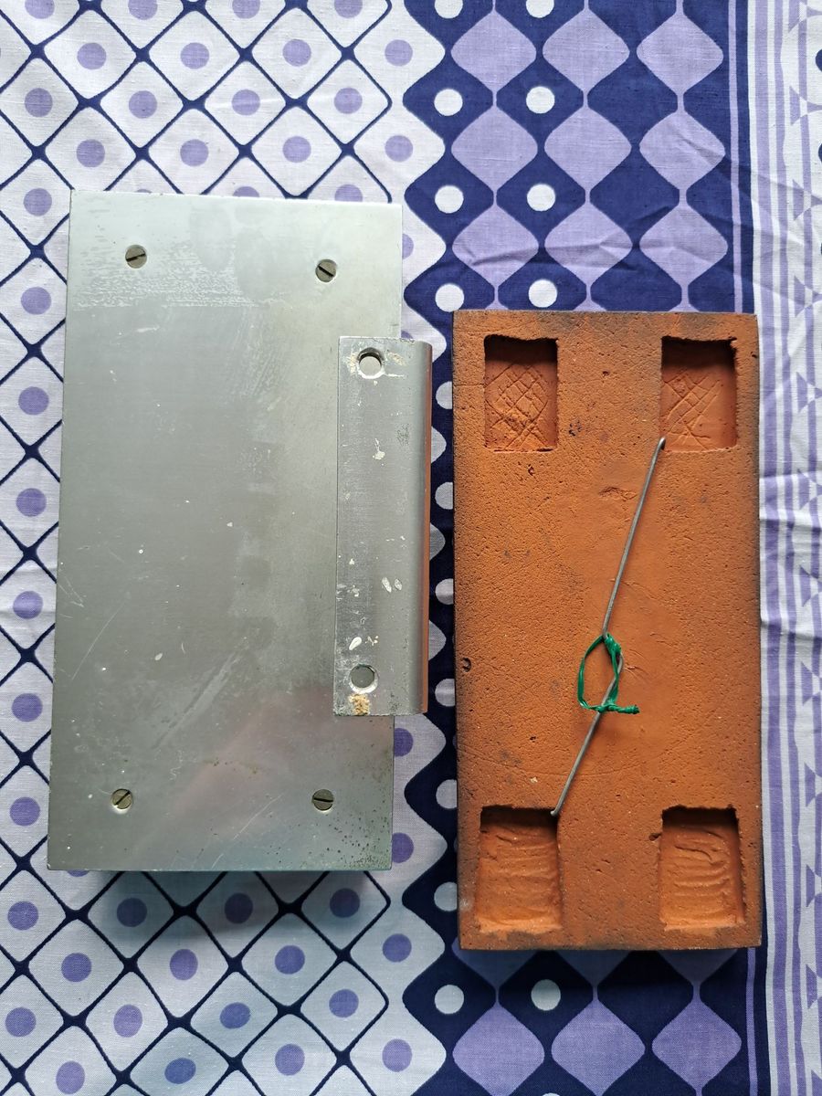 Vintage Keramiek Set: Deurgreep En Plaquette image 2