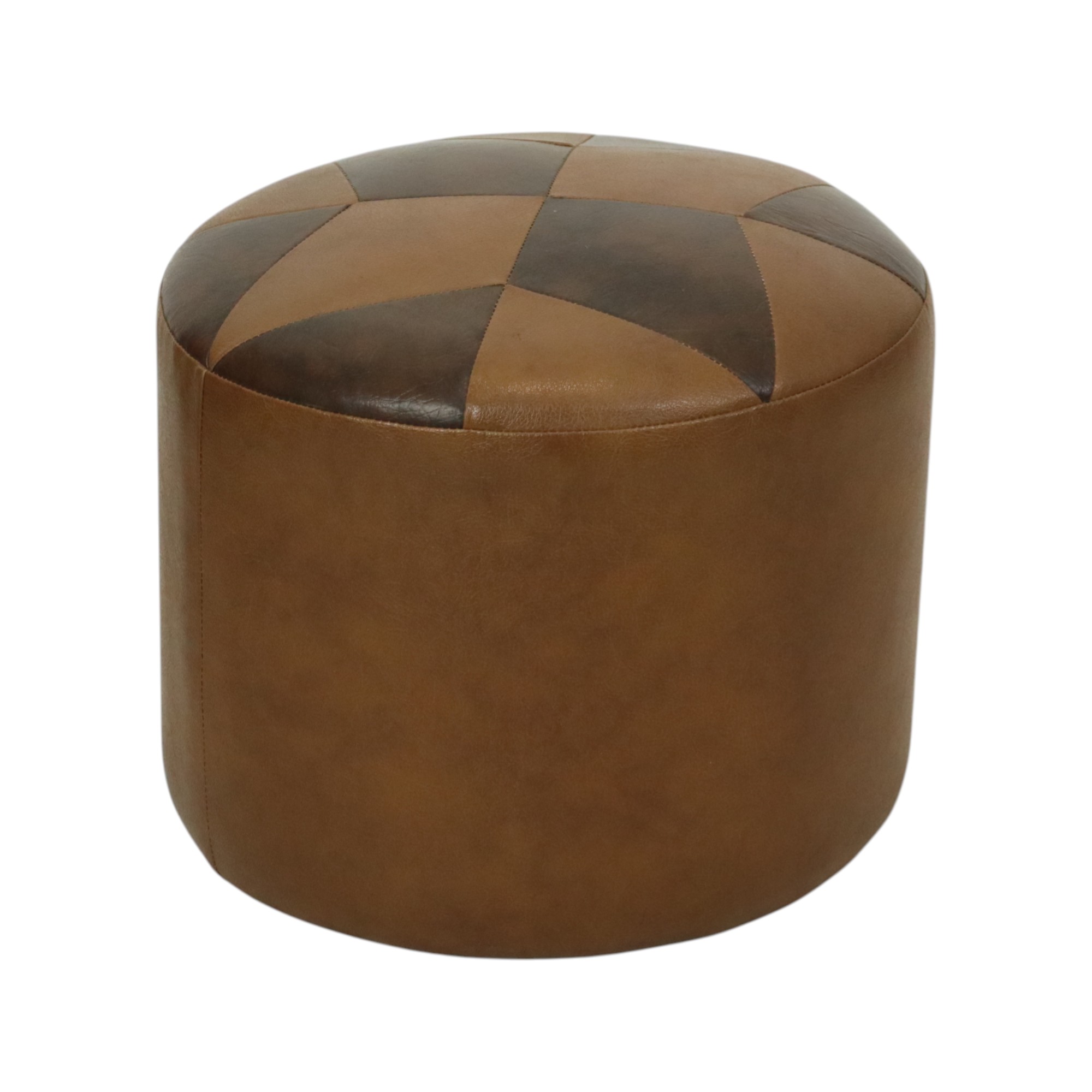 Ronde Vintage Poef Bruin Stermotief Skai Sixties image 2