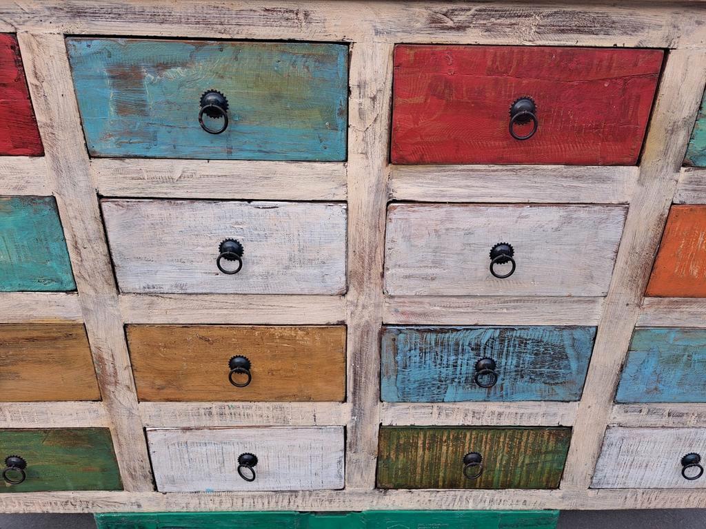 Hardhouten Ladekast Uit India 16 Lades image 3