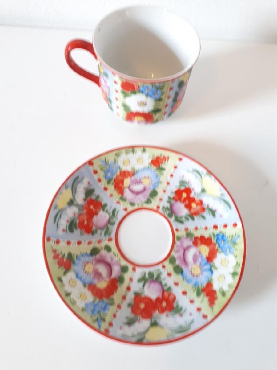 Antieke Kop En Schotel Vintage Kop En Schotel Servies image 4