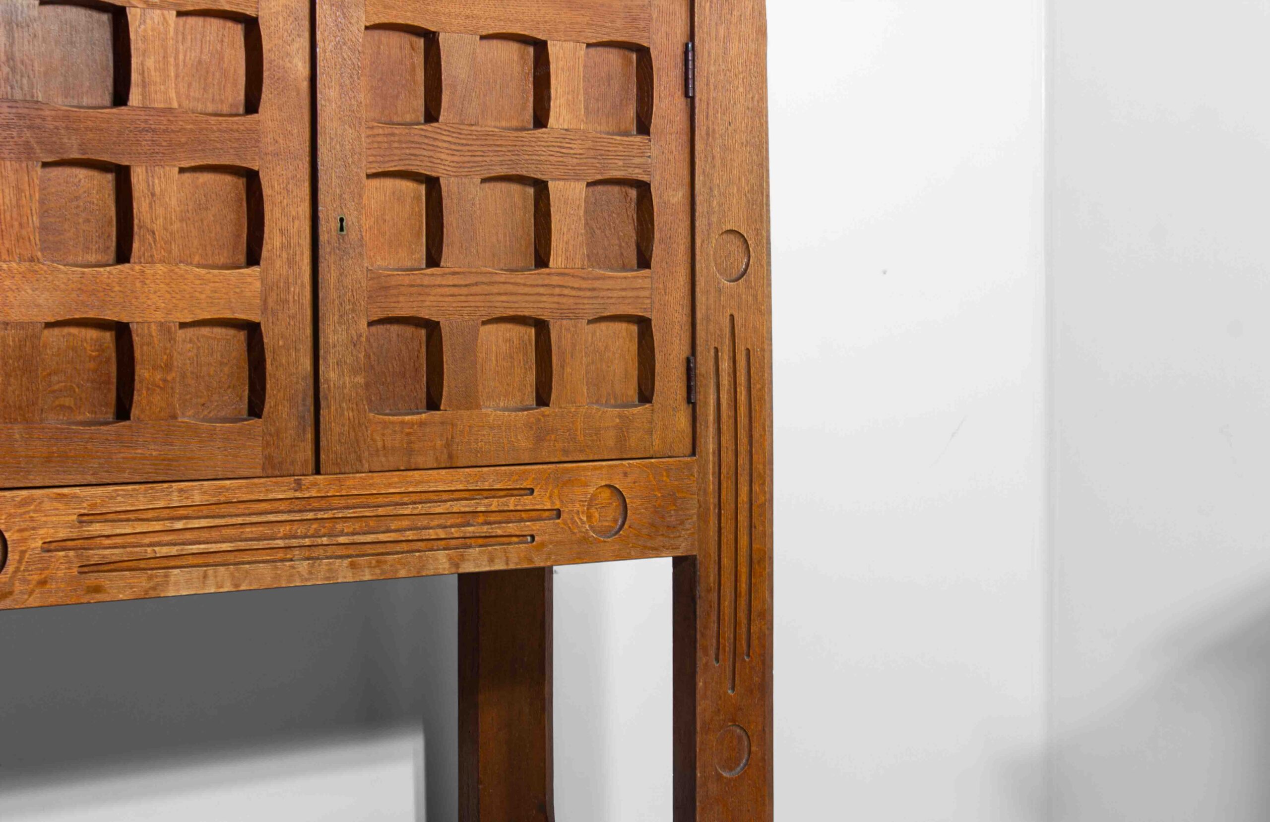 Franse Brutalist Rustieke Folk Art Bar Kast Uit 1940 image 6