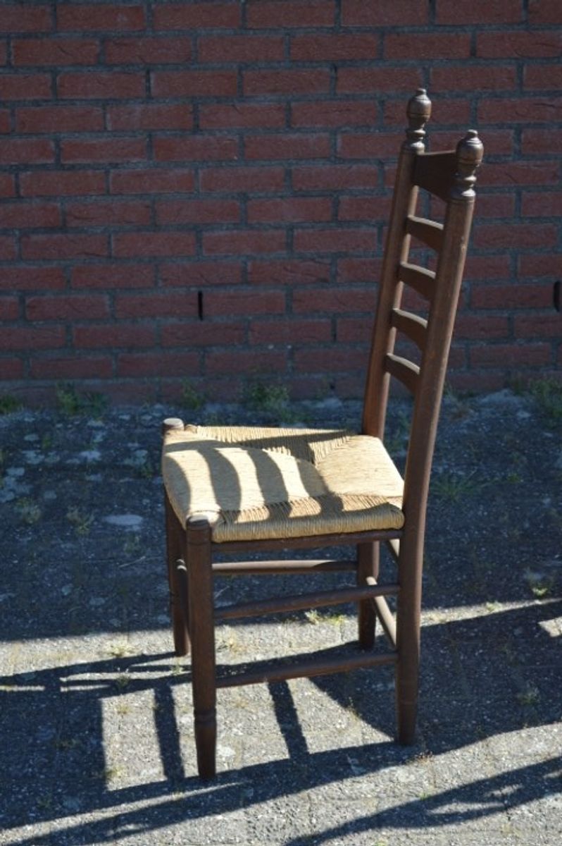 Knopstoelen Donker Eiken Set Van 4 image 9