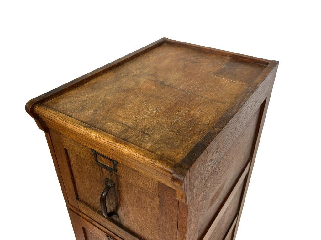 Antieke Oude Eiken Notariskast Eye Catcher Ladekast Jaren 30 image 12