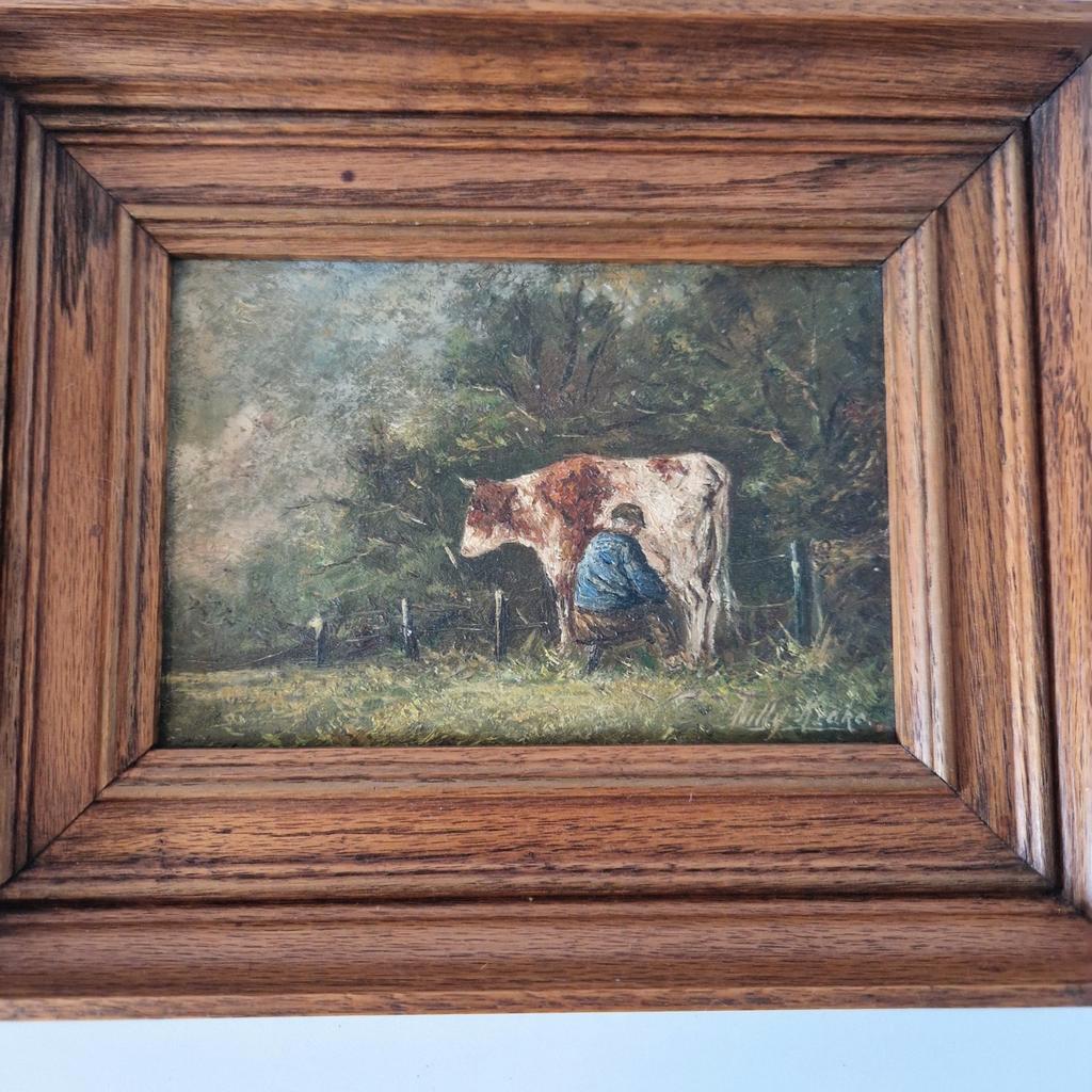 Willy Krake Schilderijtje Olieverf Op Paneel Schilderij image 6