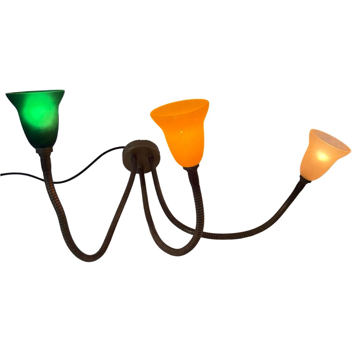 Rob Nollet - Deja Vu Nijmegen - Wall Mounted Lamp - Goosneck (triple) - Glass Shades, Dutch Design image 9