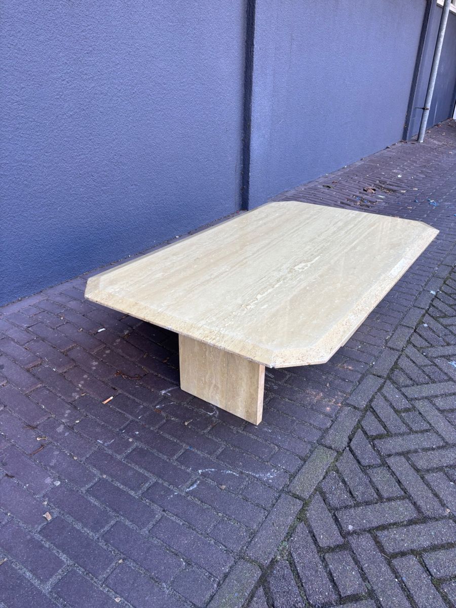 Vintage Travertin Salontafel image 3
