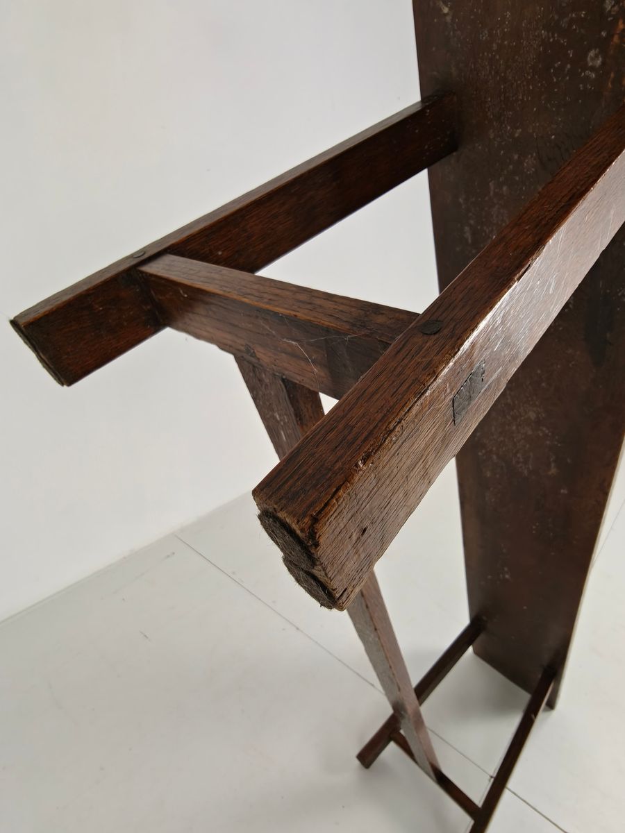 Paar Franse Rustieke Banken Uit De 19e Eeuw - Massief Eiken image 2