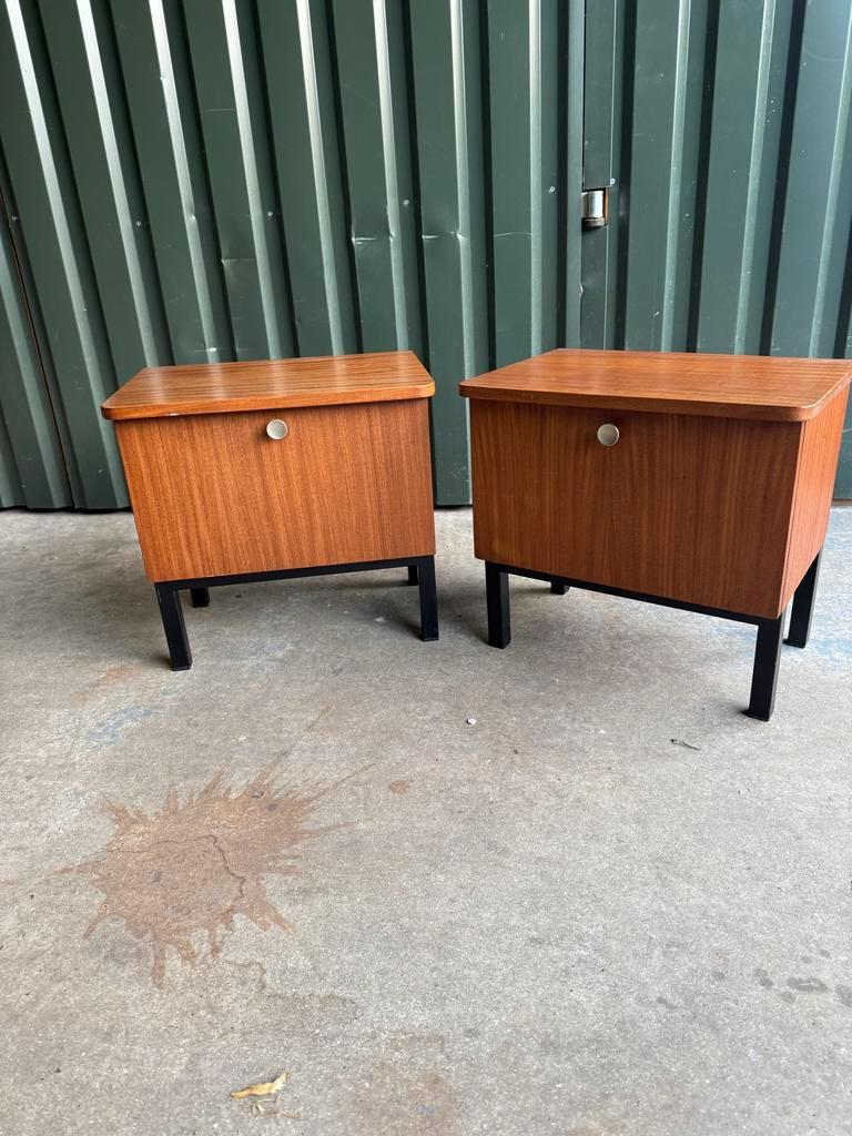 Vintage Teak Nachtkastjes - Set Van 2 image 6