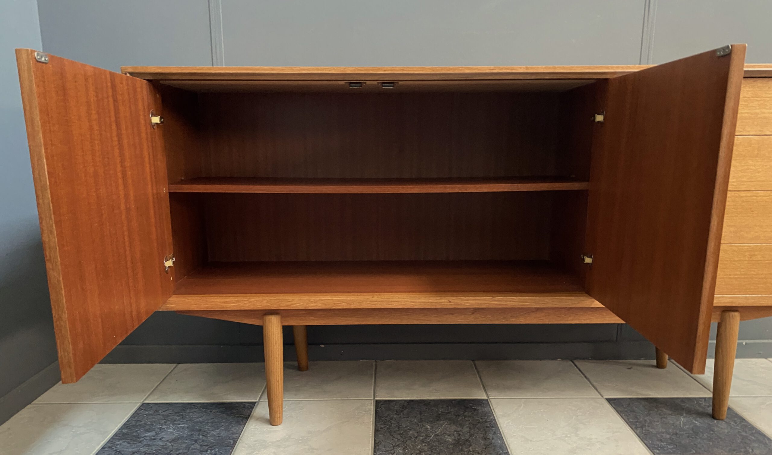 Teak Sideboard By Friedrich Waltke 1960S image 4