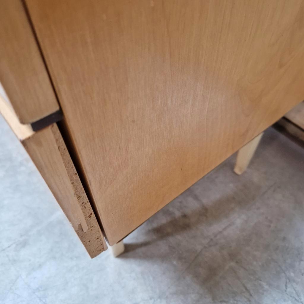 Vintage Dressoir Kastje Retro Dressoirtje Berken Fineer image 7