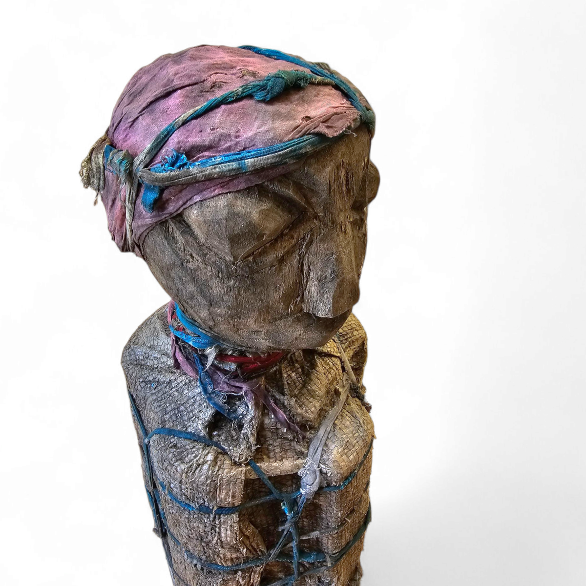 African Sculpture / Multi Material Figure / Height 65 Cm / 1970s image 18