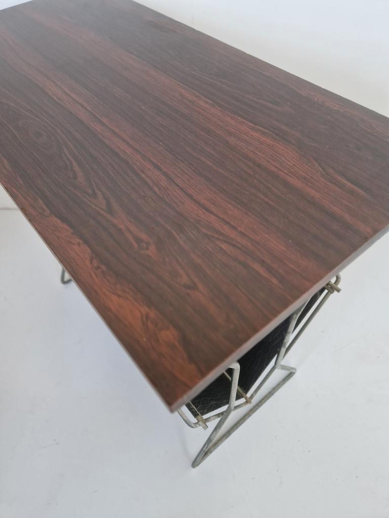 Jaren 60 Pallisander Fineer Magazine Rack Bijzettafel image 6