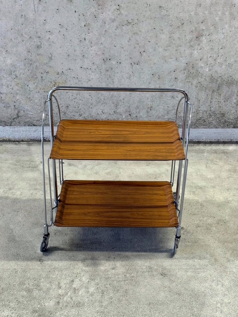 Opvouwbare Serveerwagen Trolley Bremshey & Co 1970s image 9