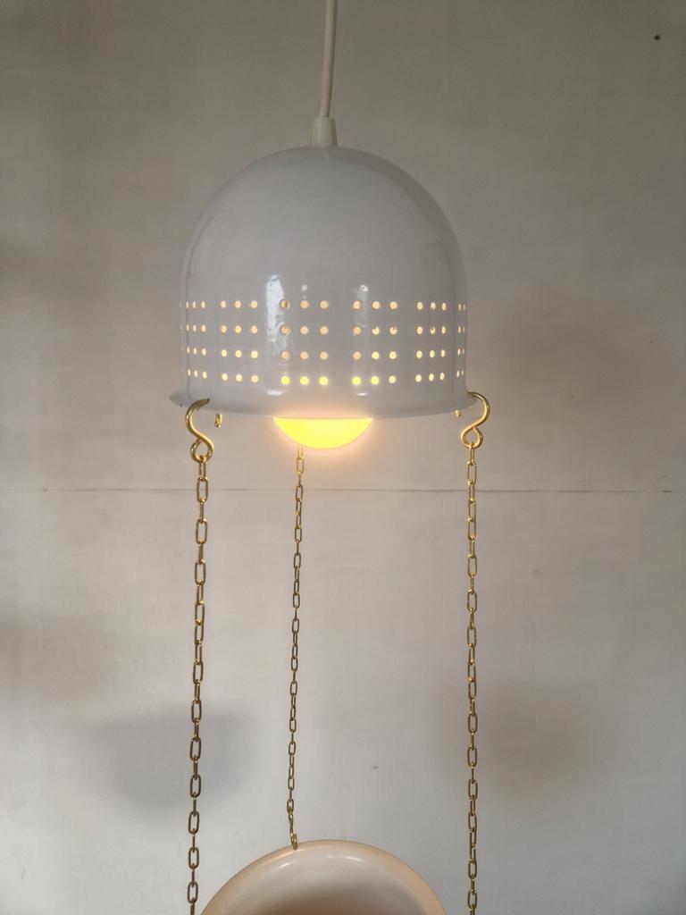 Vintage Woja Design Lamp Met Bloempot. image 8