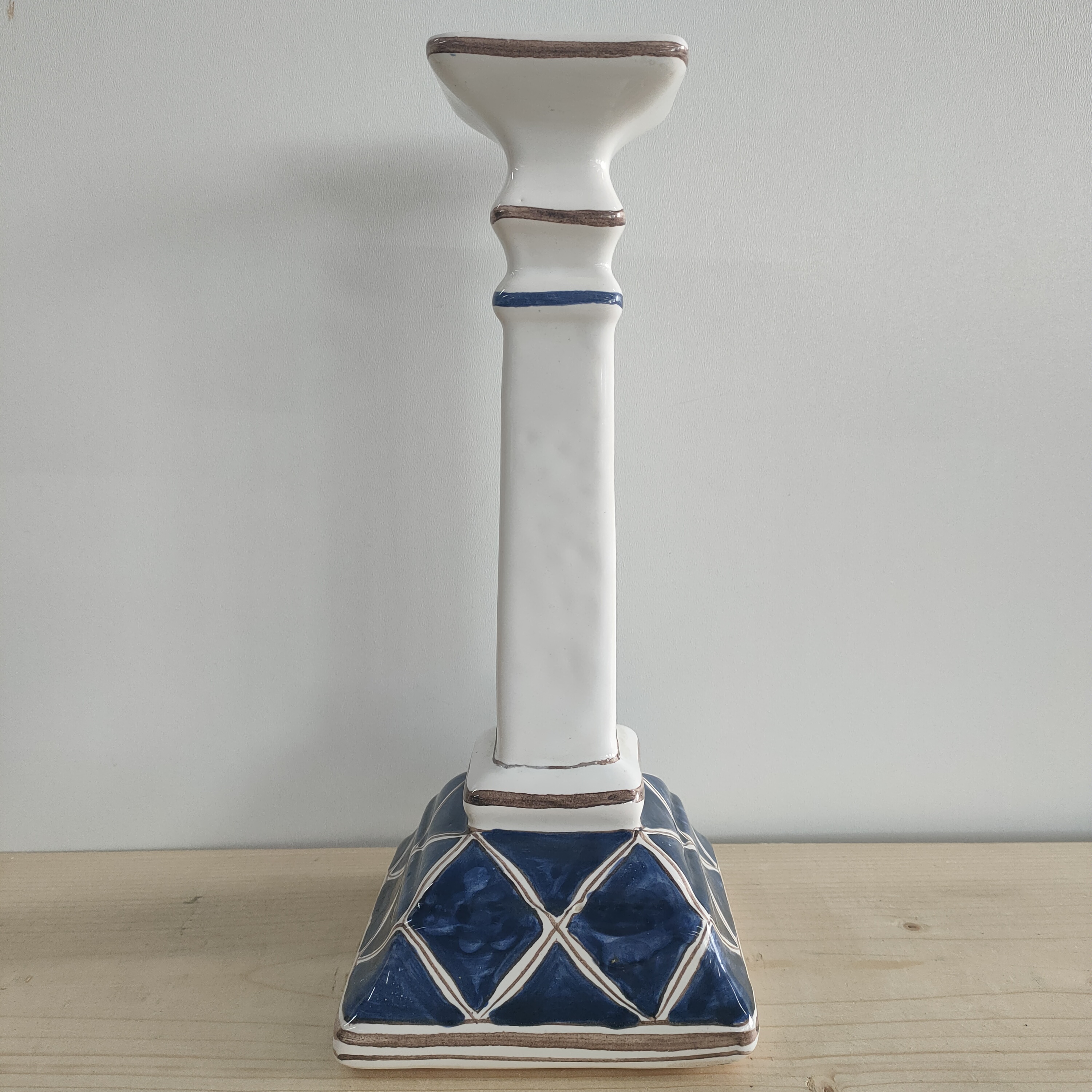 Kaarsenstandaard Kandelaar Blauw Wit Handmade Portugal image 4