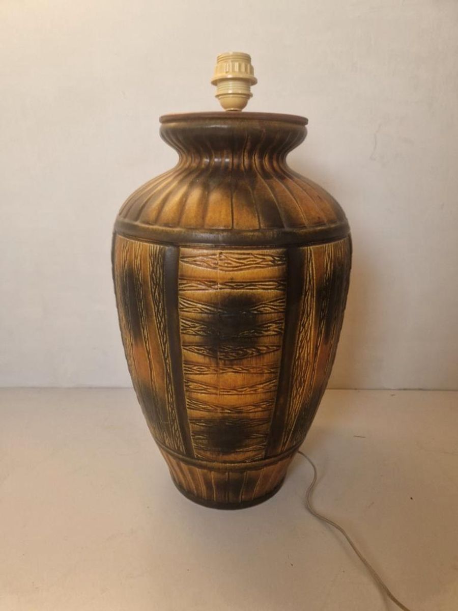 West Germany Vintage 380-50 Keramiek Tafelllamp. image 3