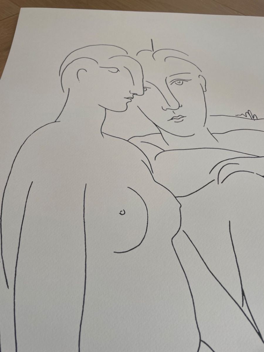 Pablo Picasso (1881-1973) Trous Femmes Nues Et Une Coupe D’anemones, Printed In Italy image 5