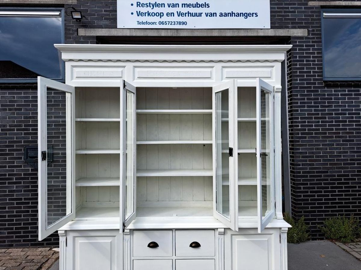 Witte Grenen Apothekerskast Herba Furmentum Pharma image 12